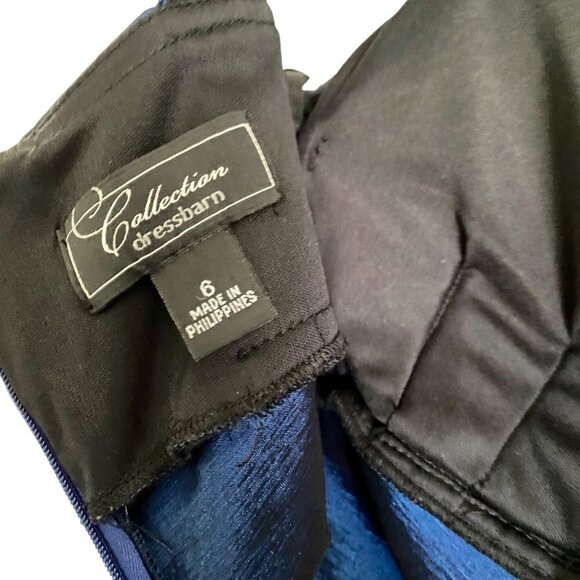 Dress Barn Collection Embellished Navy Evening Party Dress Size 6 - Picture 10 of 12